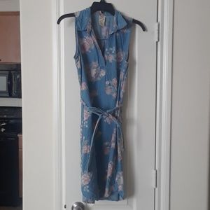 Jean flower dress